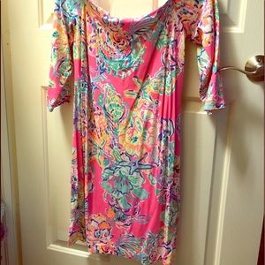 Lilly Pulitzer off the shoulder dress Medium